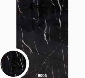 חיפוי קיר PVC – דמוי שיש שחור 9006 | קלאסדור