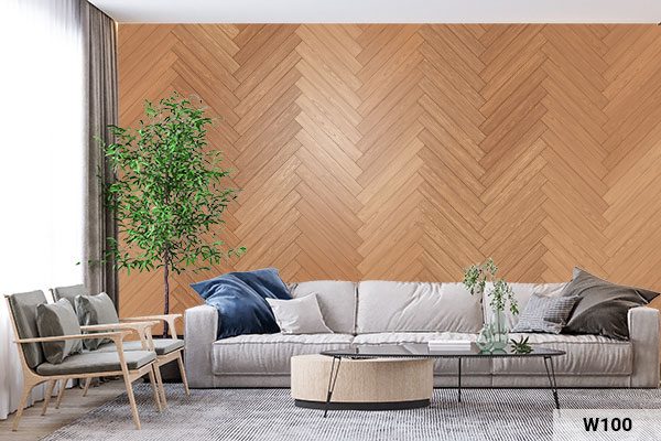 W100 טפט לסלון פישבון