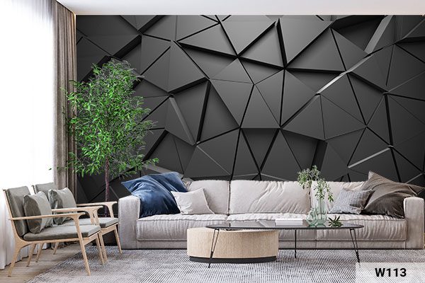 W113 טפט משולשים תלת מימד